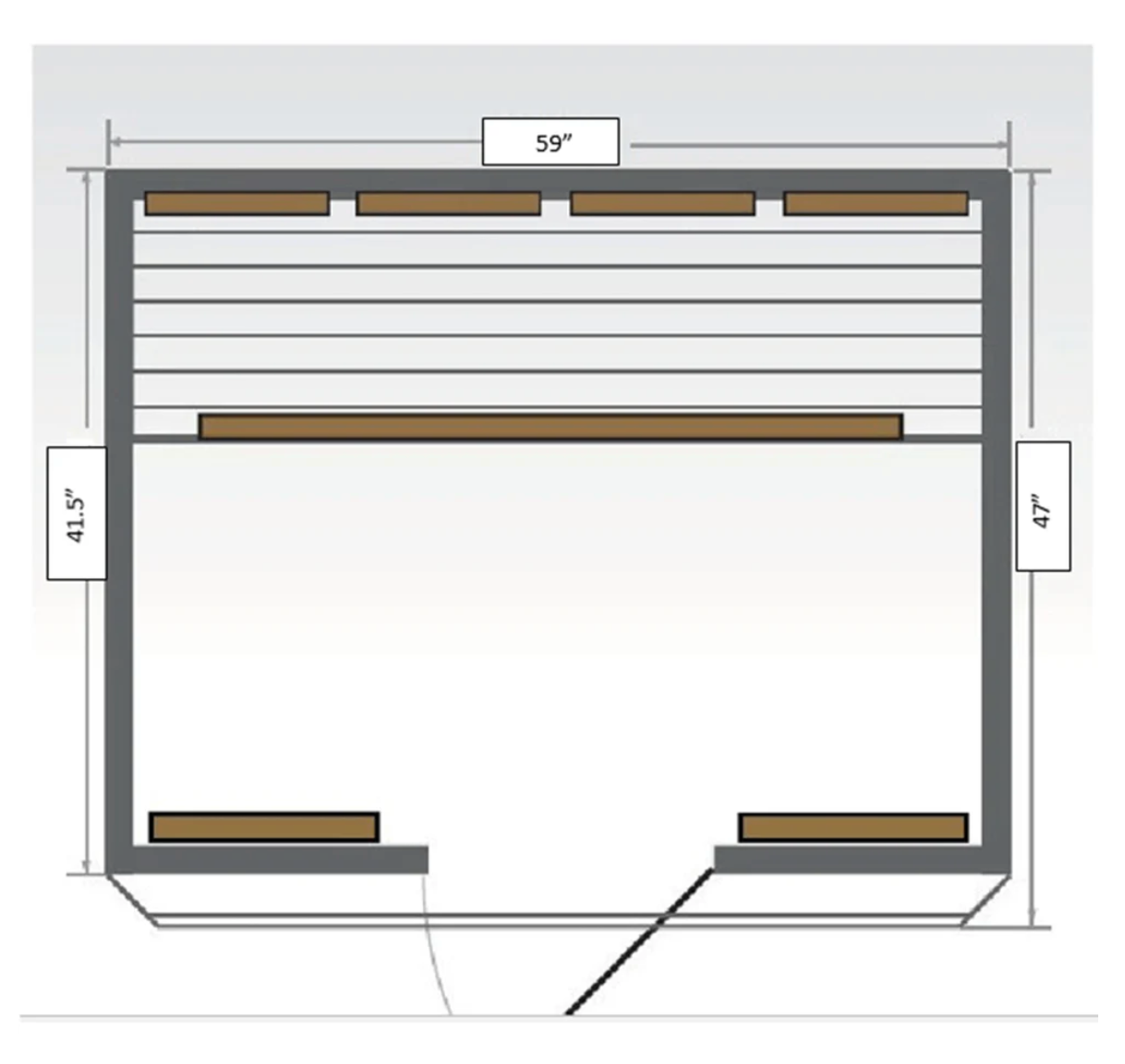 Sunray Grandby 3-Person Outdoor Infrared Sauna
