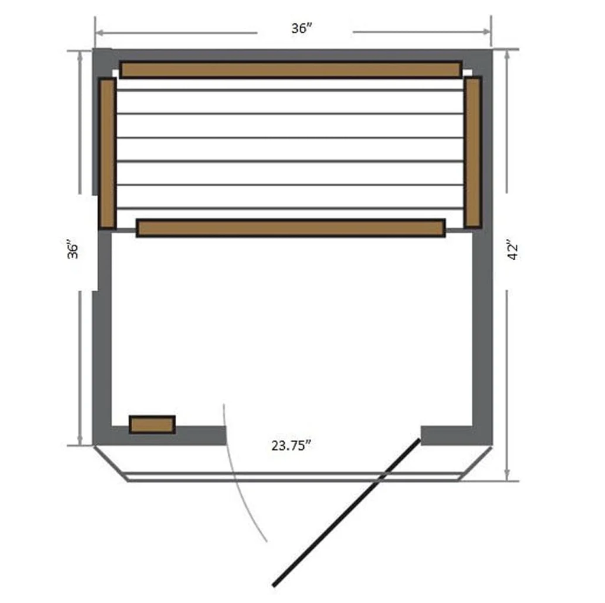 Sunray Sedona 1-2 Person Indoor Infrared Sauna