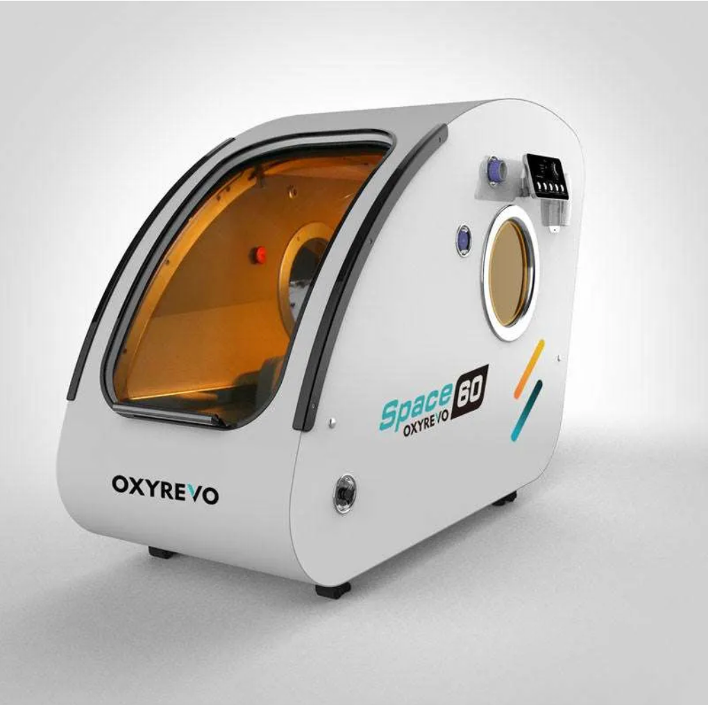 OxyRevo Space60 (Hard Stainless Steel Sitting Hyperbaric Oxygen Chamber)